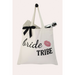 A cotton canvas tote bag for members of a bridal party with inscription - bridal party